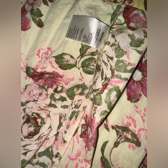 NWOT Free People Bluebell tiered maxi smocked dress in warm flowered combo S - Picture 5 of 6